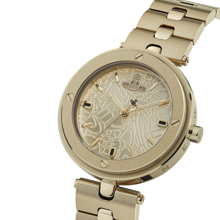 Vivienne Westwood | Whitehall gold 34mm gold dial | VV287CPGD