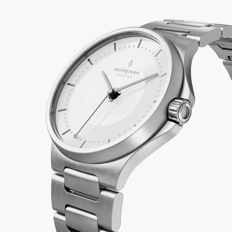 Nordgreen | Guardian automatic silver 40mm dial H-Link | GU40SIHLSIXX