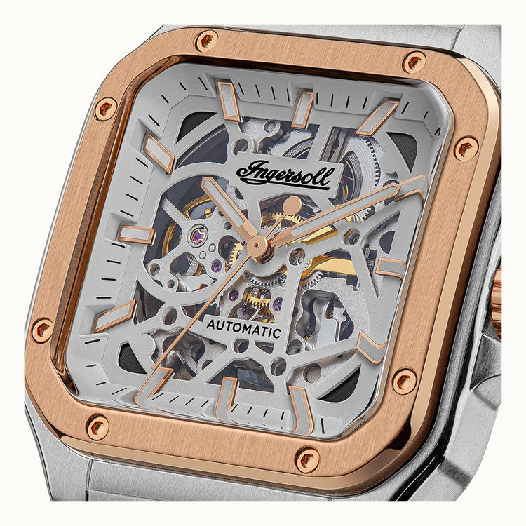 Ingersoll | The Ollie 42mm silver dial and two tone | I14502