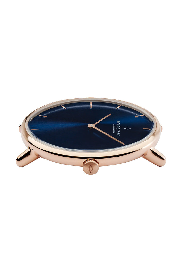 Nordgreen | Native rose gold 36mm dial brown leather | NR36RGLEBRNA