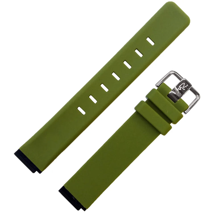 Bering | Max René collection silicone green 14mm strap band | PT-15531-BVEX