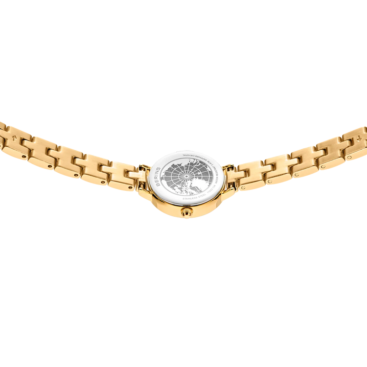 Bering | Classic gold 26mm white dial gold strap | 11022-734