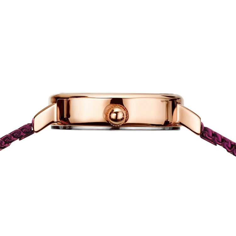 Bering | Classic rose gold and purple 22mm dial milanese | 11022-969