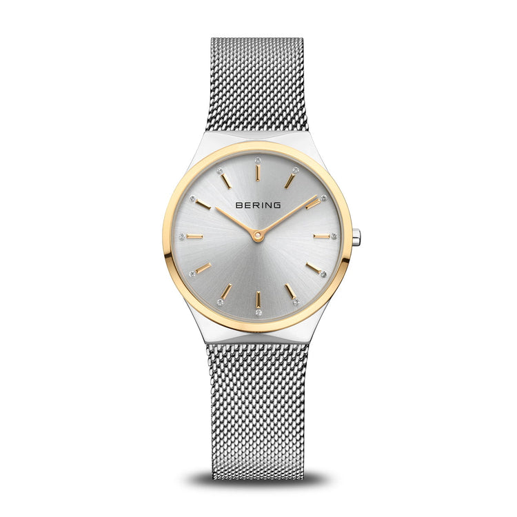 Bering | Classic gift set gold and silver 31mm dial with silver bracelet | 12131-014-GWP