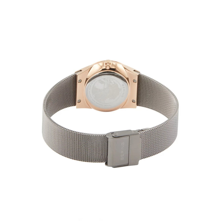 Bering | Classic grey rose gold 30mm dial with Swarovski | 12430-369