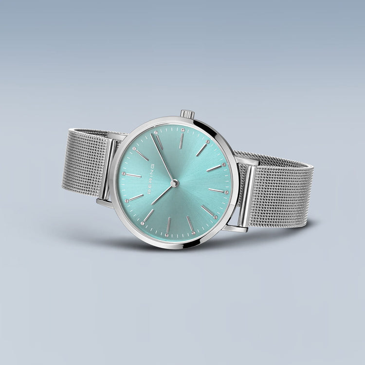 Bering | Classic polished silver strap 34mm | 14134-005-GWP