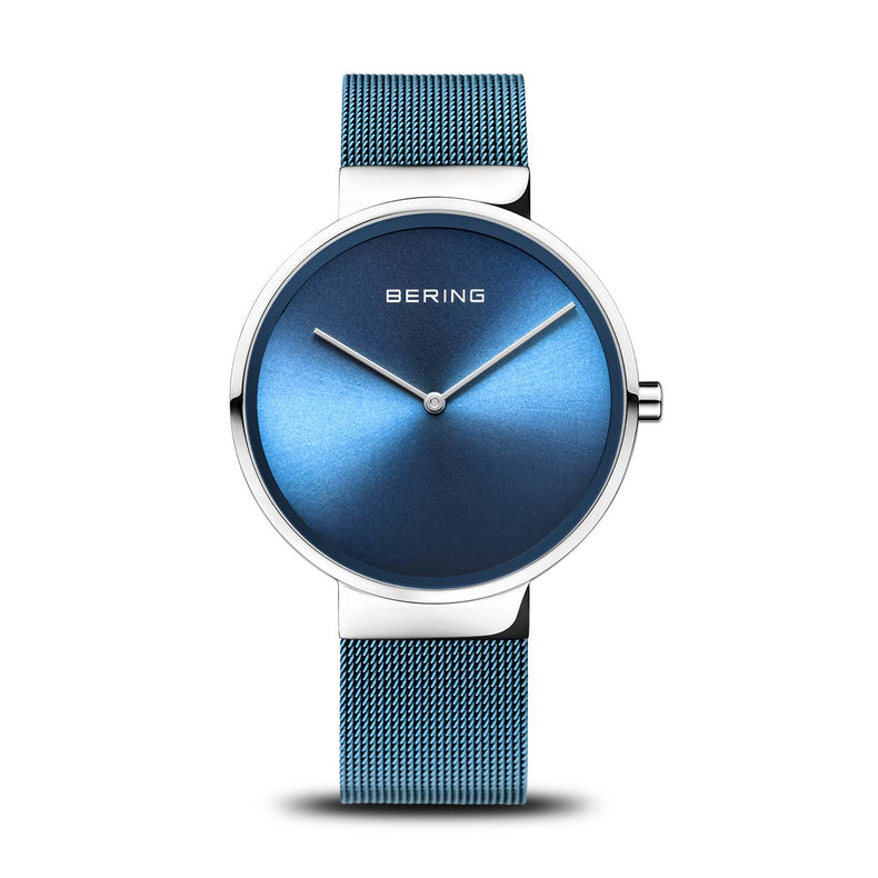 Bering | Classic polished silver ice blue | 14539-308