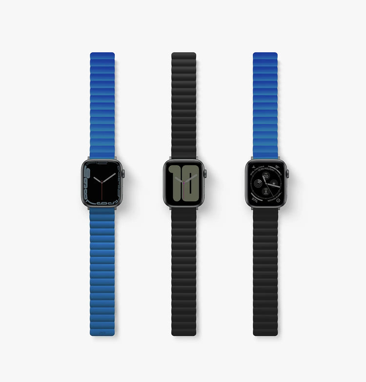 Uniq | Revix reversible blue and black watch band - Apple Series | REVBLUBLK