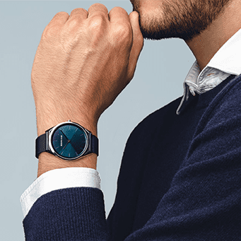 Bering | Ultra slim collection blue 39mm | 17039-307