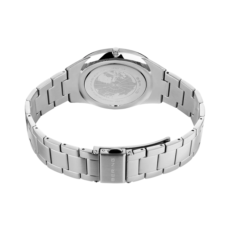 Bering | Ultra Slim blue 40mm dial and stainless steel links | 17240-707