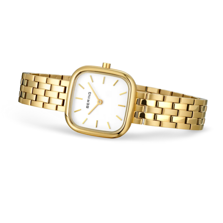 Bering | Classic gold square case 26mm dial gold strap | 17926-734