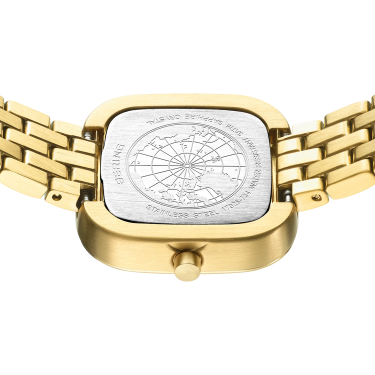 Bering | Classic gold square case 26mm dial gold strap | 17926-734