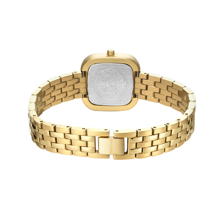 Bering | Classic gold square case 26mm dial gold strap | 17926-734
