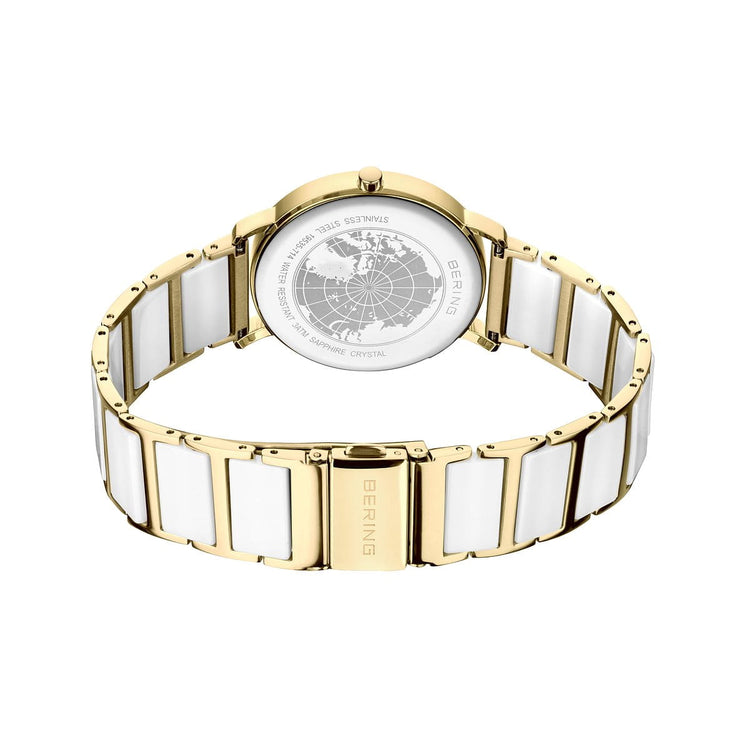 Bering | Solar white 35mm dial two tone ceramic | 19535-714