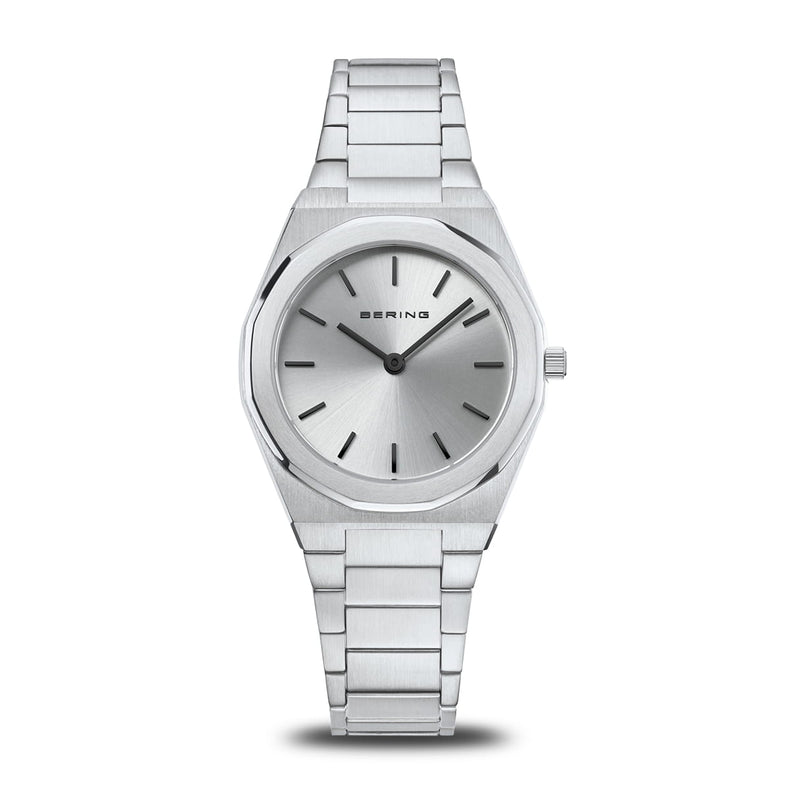 Bering | Classic polished silver 32mm dial links | 19632-700