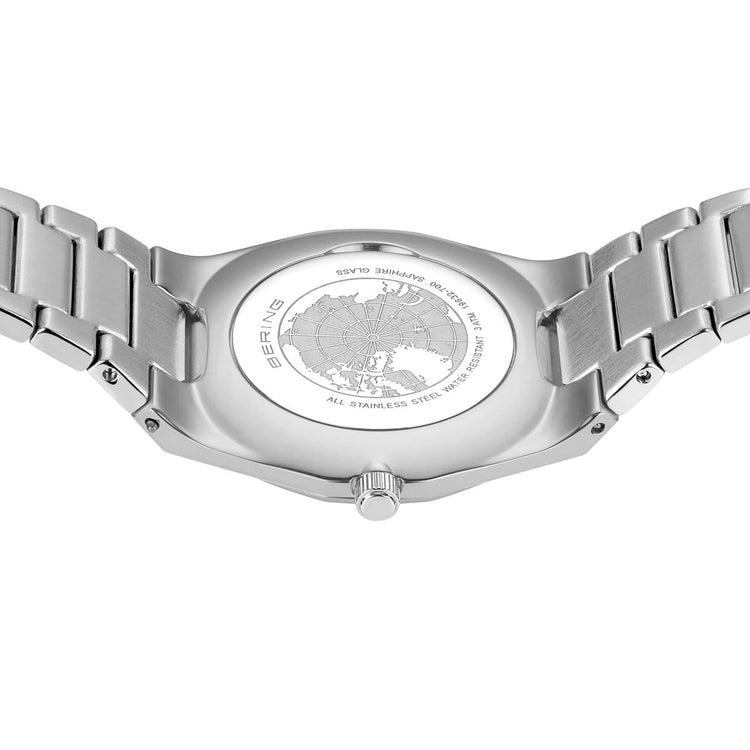 Bering | Classic polished silver 32mm dial links | 19632-700