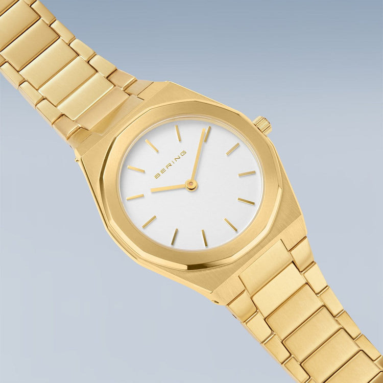 Bering | Classic polished gold 32mm dial links | 19632-730
