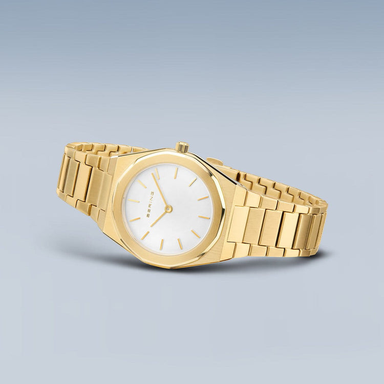 Bering | Classic polished gold 32mm dial links | 19632-730
