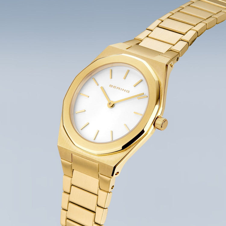 Bering | Classic polished gold 32mm dial links | 19632-730