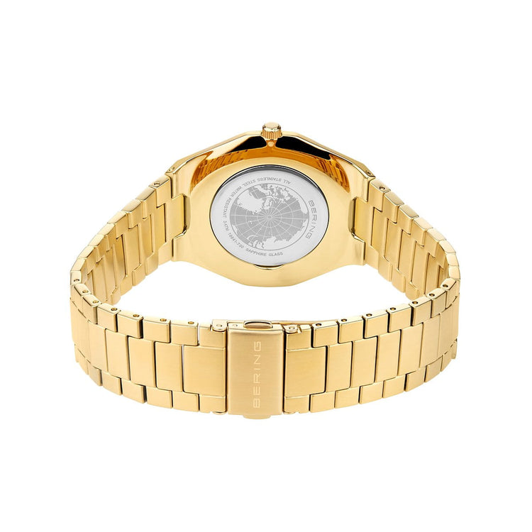 Bering | Classic polished gold and 41mm silver dial | 19641-730