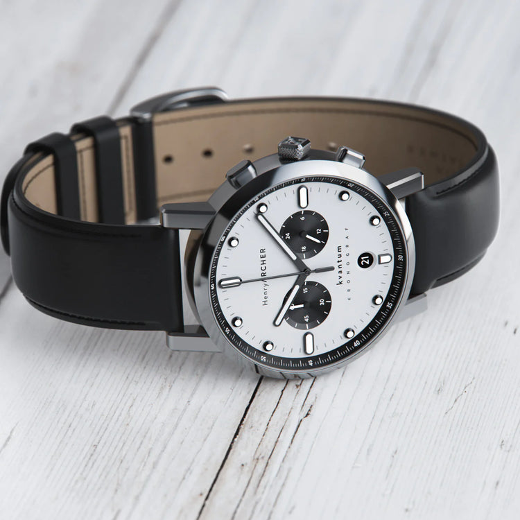 Henry Archer | Kvantum - Vektor 41mm dial black leather | HA-KV-VE-NE