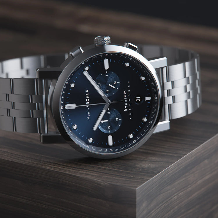 Henry Archer | Kvantum - Apeks 41mm dial storm grey link | HA-KV-AP-SG