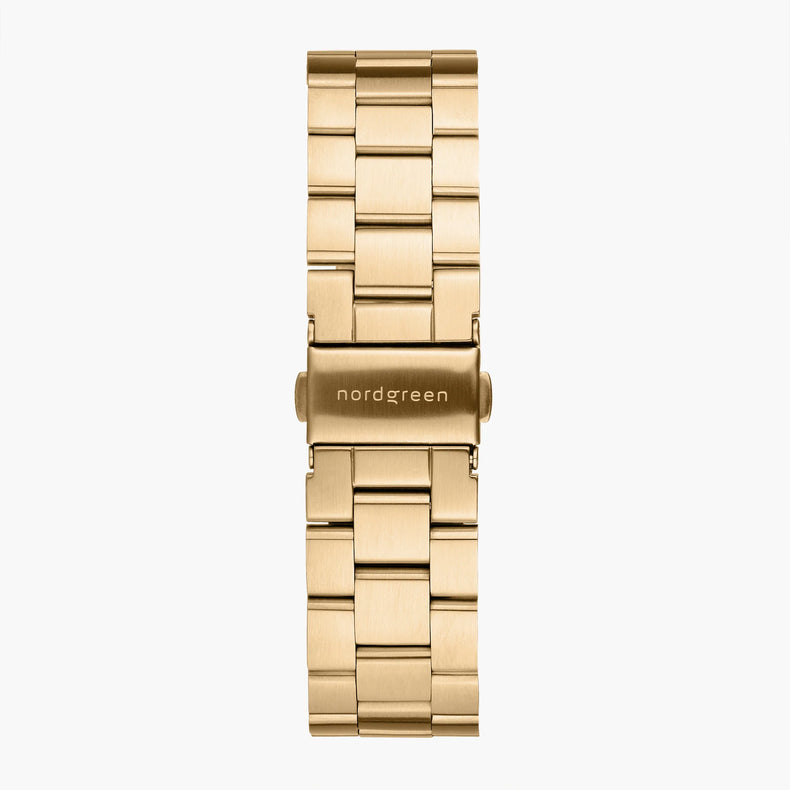 Nordgreen | Gold 3 link 20mm strap (40mm dial) | ST20POGO3LGO
