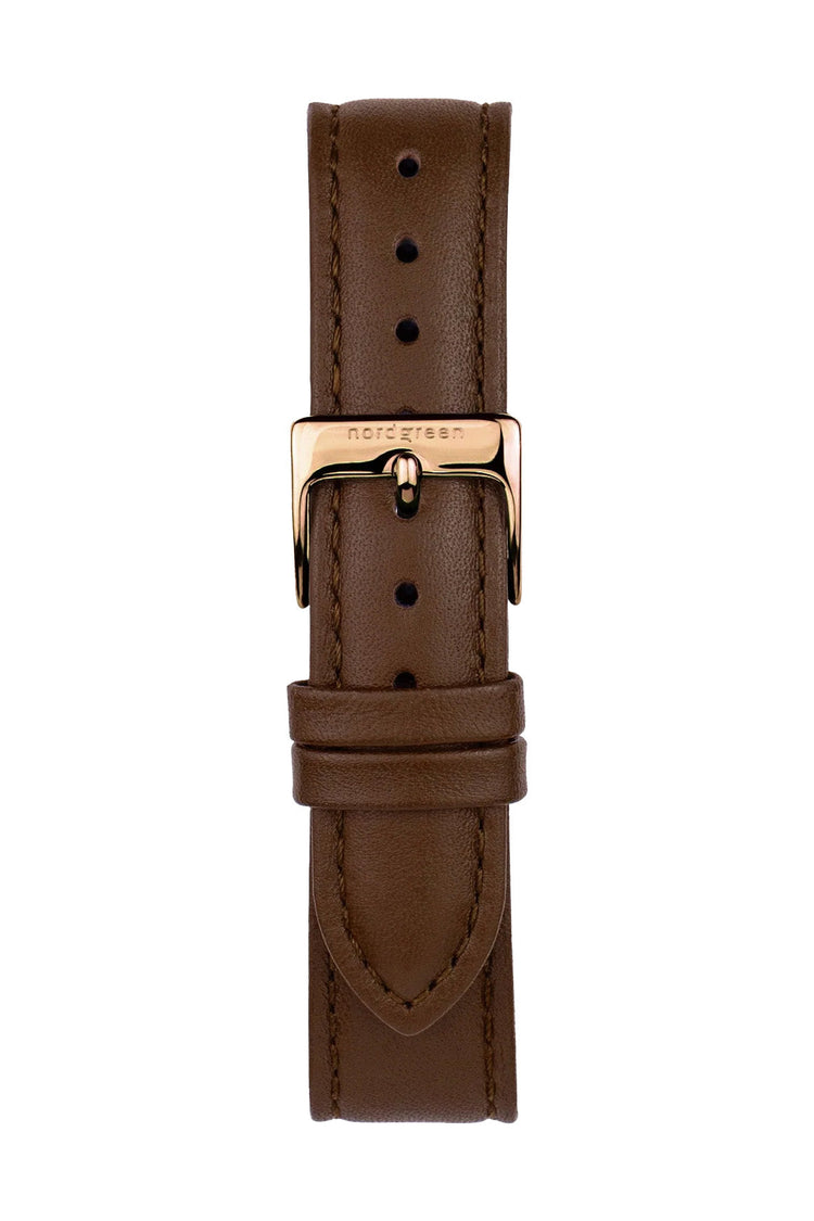 Nordgreen | Native rose gold 36mm dial brown leather | NR36RGLEBRNA
