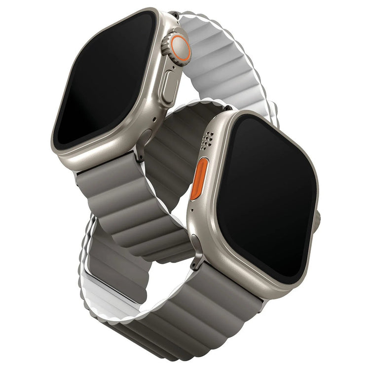 Uniq | Revix reversible ash grey and dove white watch band - Apple Series | REVAGRYDWHT