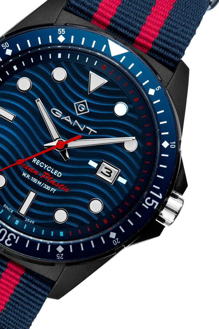 Gant | ROP blue 45mm dial red and blue ocean Nato strap | G162001