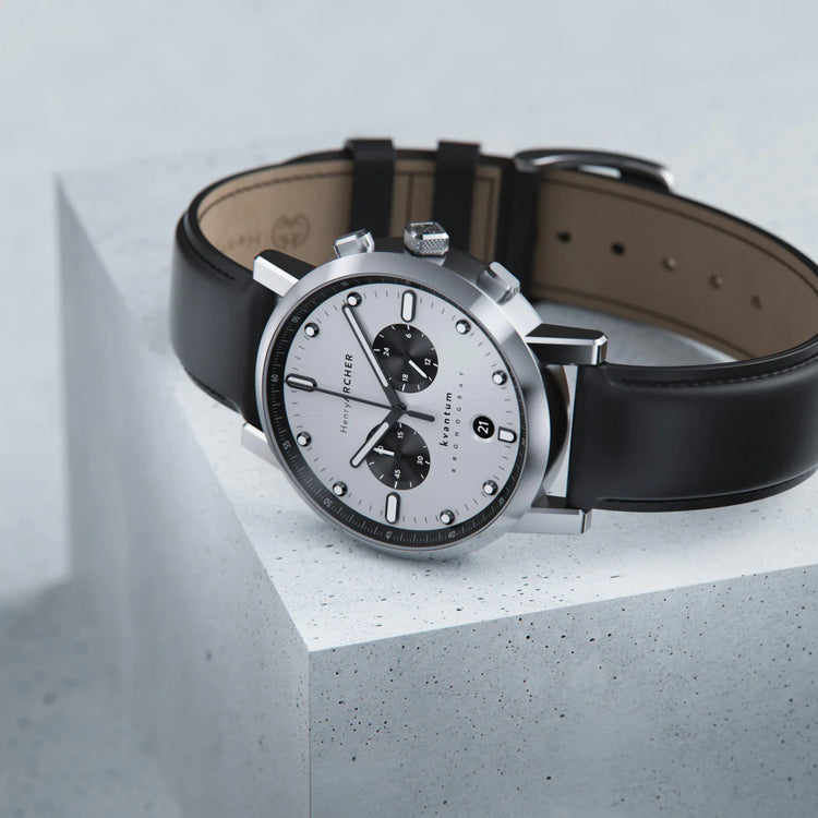 Henry Archer | Kvantum - Vektor 41mm dial black leather | HA-KV-VE-NE