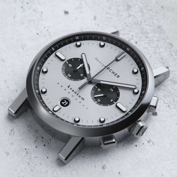 Henry Archer | Kvantum - Vektor 41mm dial black leather | HA-KV-VE-NE