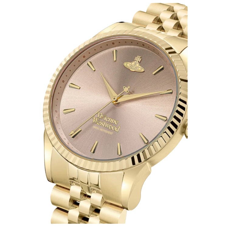 Vivienne Westwood | Seymore pink 38mm dial gold links | VV240PKGD