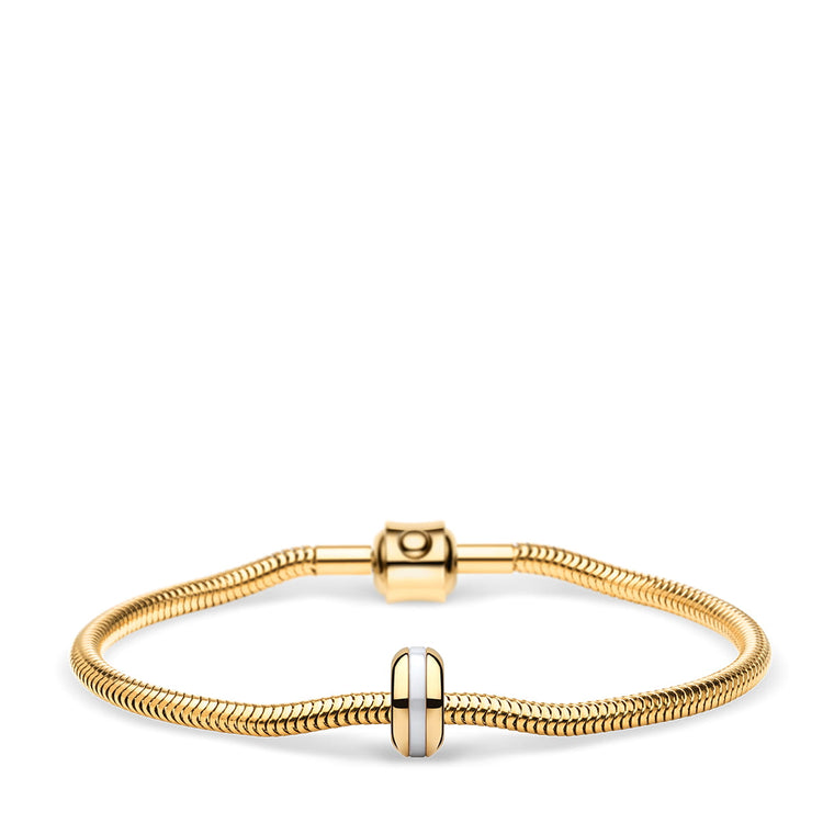 Bering | Gift set gold and white 22mm dial milanese with matching bracelet | 11022-334-Lovely-1