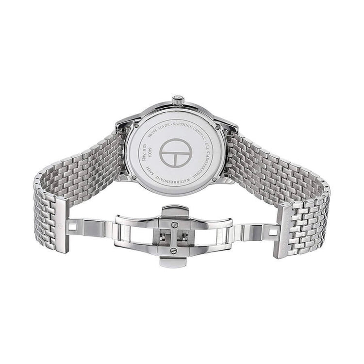 Claude Bernard | Classic Silver big dial small seconds 40mm black dial | 64005 3M2 NIN