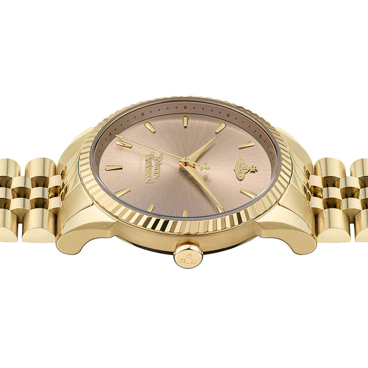 Vivienne Westwood | Seymore pink 38mm dial gold links | VV240PKGD