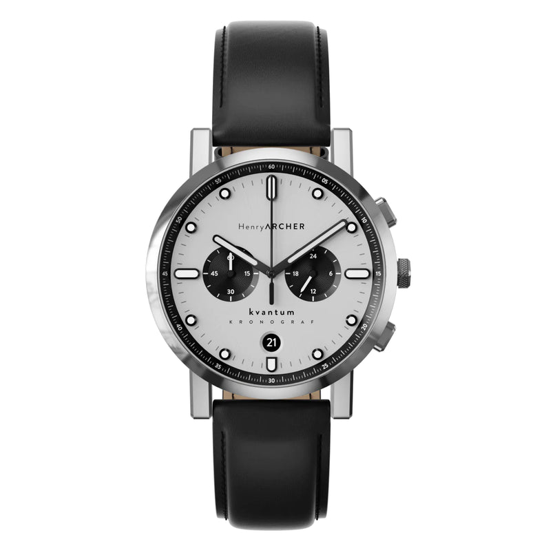Henry Archer | Kvantum - Vektor 41mm dial black leather | HA-KV-VE-NE