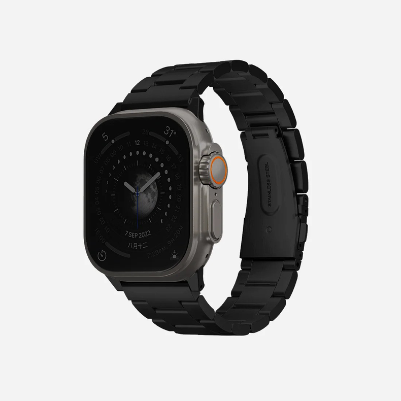 Uniq | Osta black stainless steel watch band - Apple Series | OSTABLK