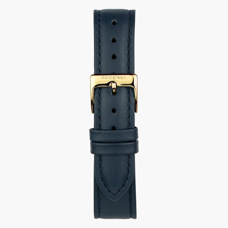 Nordgreen | Native gold blue 32mm dial navy vegan leather | NR32GOVENANA