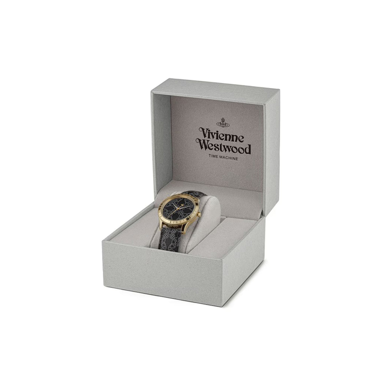 Vivienne Westwood | Berkley black and gold 35mm dial | VV268GDBK