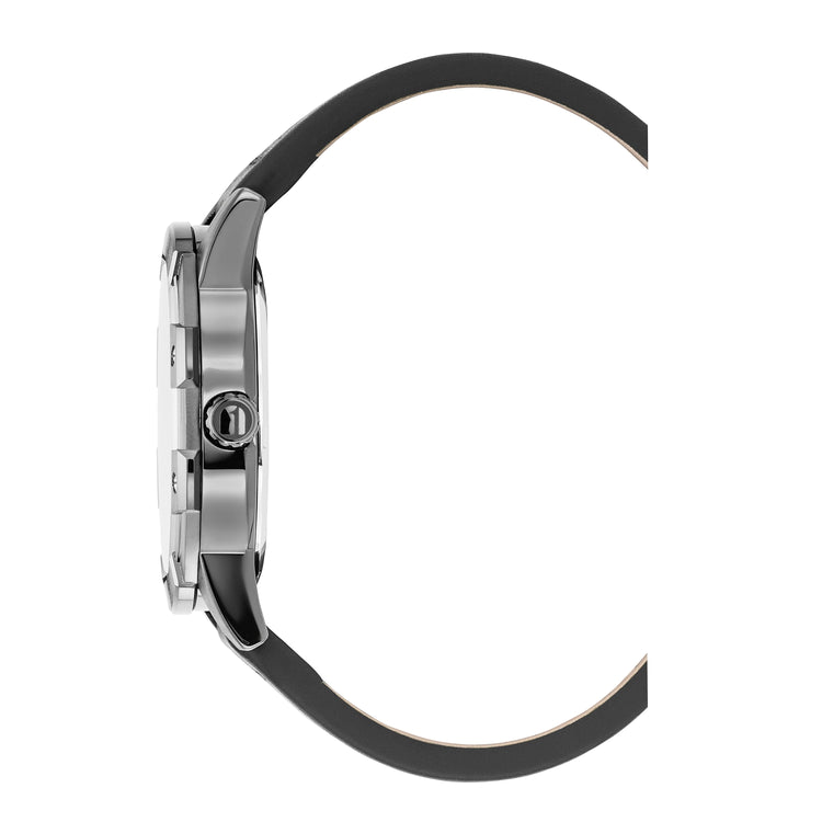 G-STAR | Constructed Bold gun metal with green 43mm dial black leather | GSW.506.04