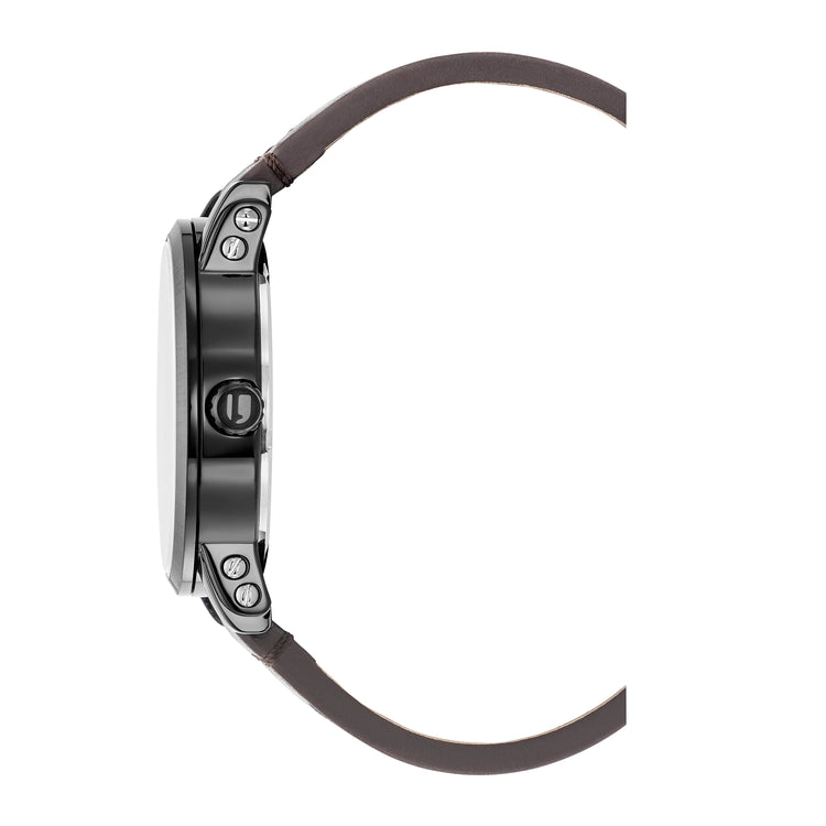 G-STAR | Rovic Multifunction black 42 mm dial brown leather | GSW.509.03