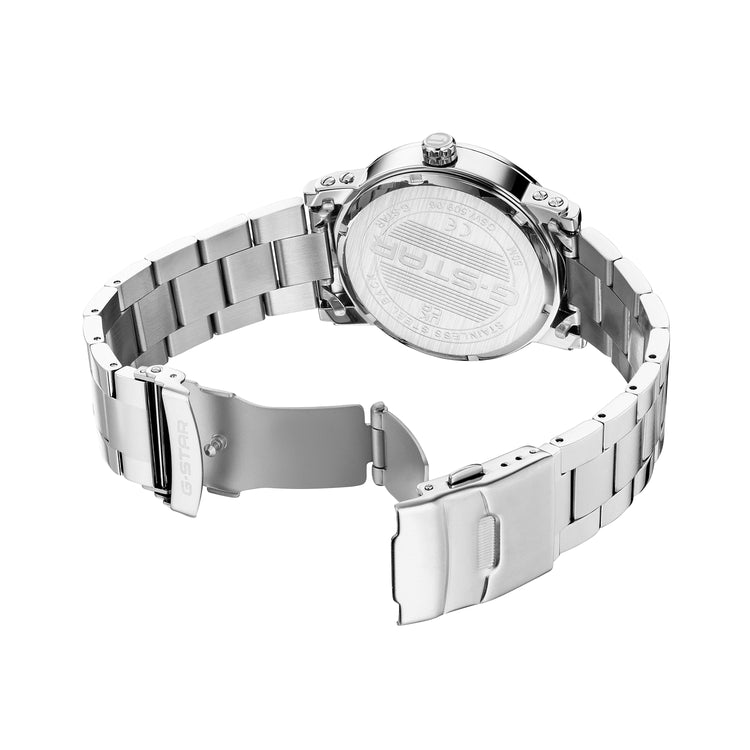 G-STAR | Rovic Multifunction green 42 mm dial silver links | GSW.509.06