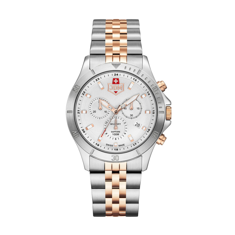 JDM Military | Delta chrono two tone 42mm dial link | JDM-WG009-02