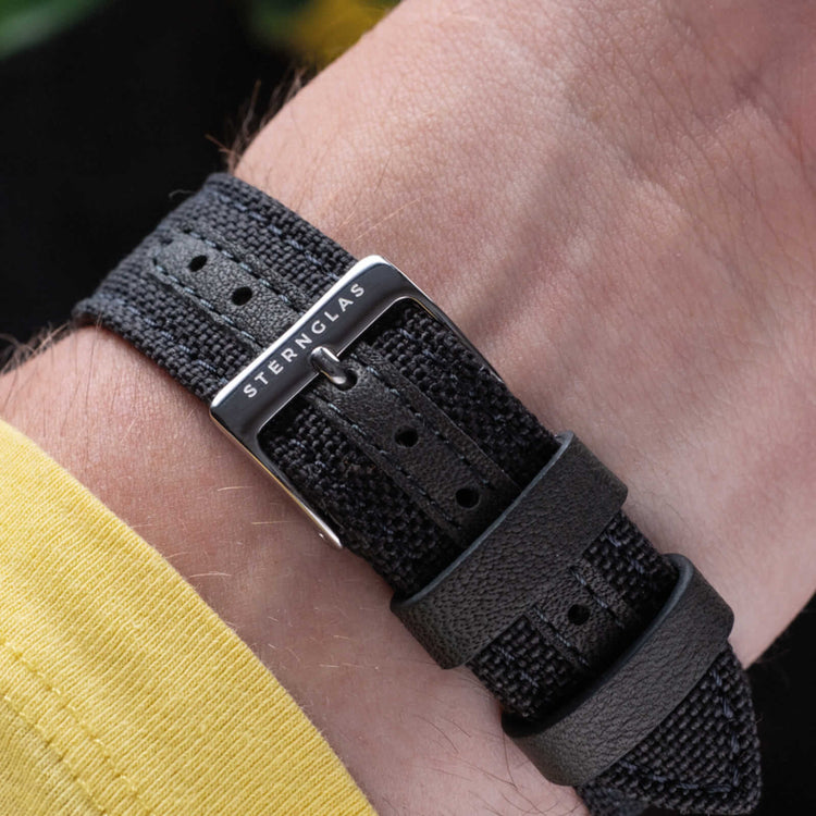 Sternglas | Naos edition yellow 38mm dial nylon band | S01-NAY23-NY01