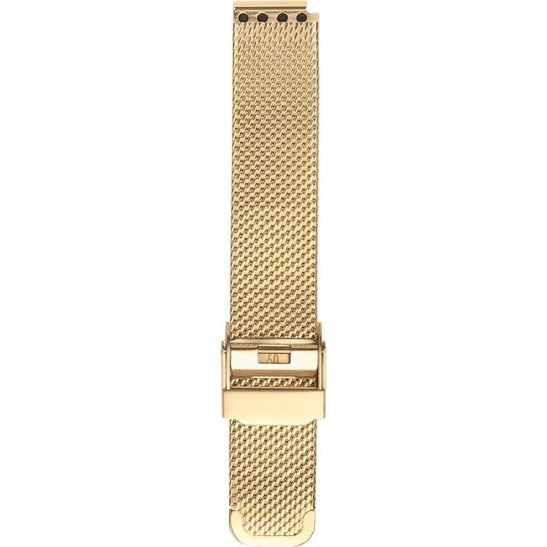 Bering | Max René collection milanese womens gold 14mm strap band | PT-15531-BMGX