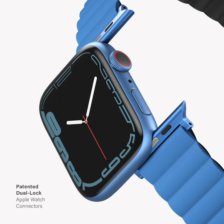 Uniq | Revix reversible blue and black watch band - Apple Series | REVBLUBLK