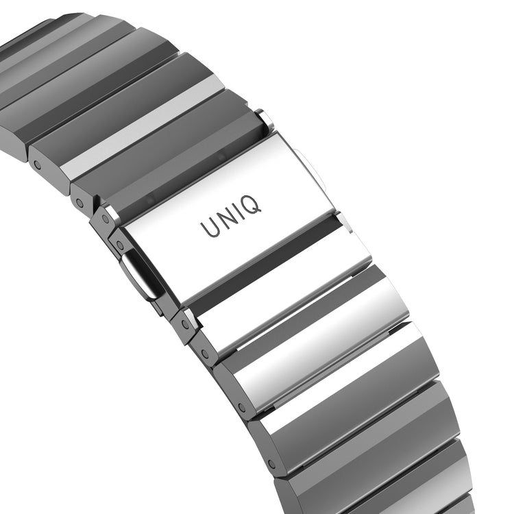 Uniq | Strova satin silver stainless steel watch band - Apple Series | STRVMSIL