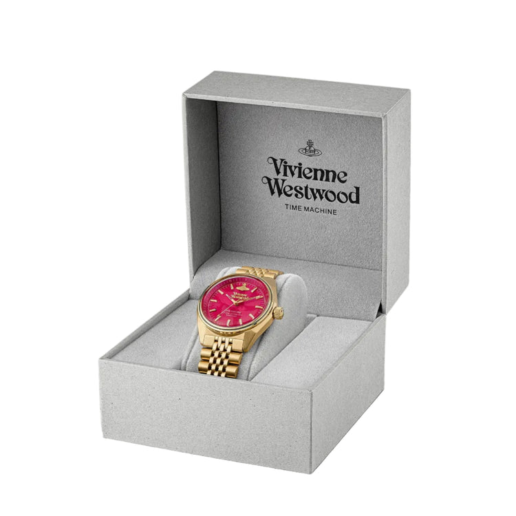 Vivienne Westwood | Lady Sydenham pink 39mm dial gold | VV251RRGD