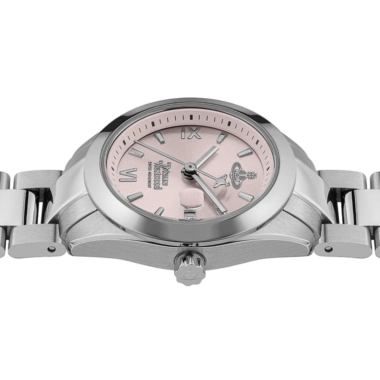 Vivienne Westwood | Fenchurch pink 28mm dial silver link | VV292PKSL